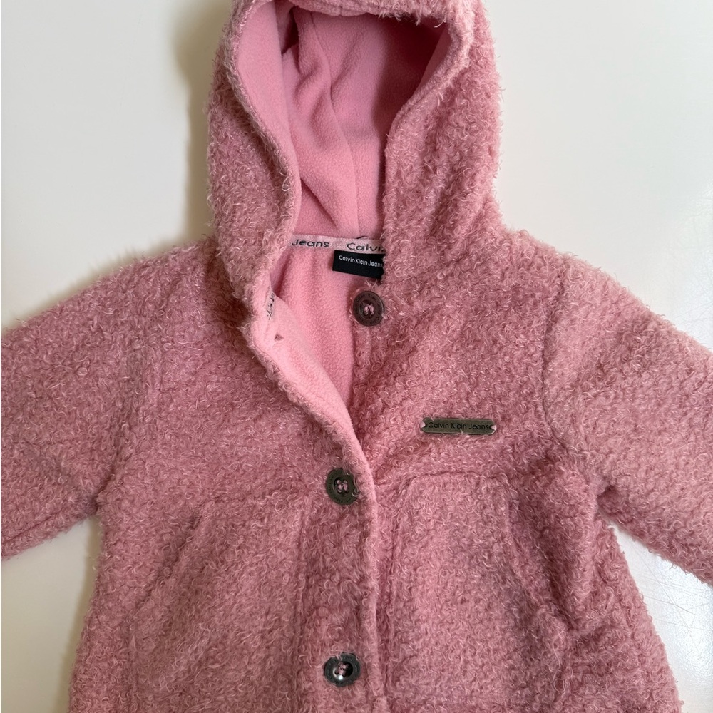 BRAND NEW 3T Pink Hooded Fleece Jacket